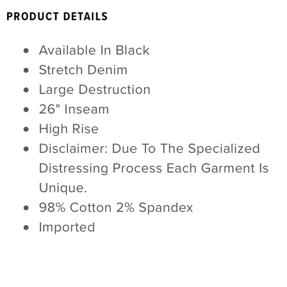 Black Distressed Jeans - Picture 10 of 10